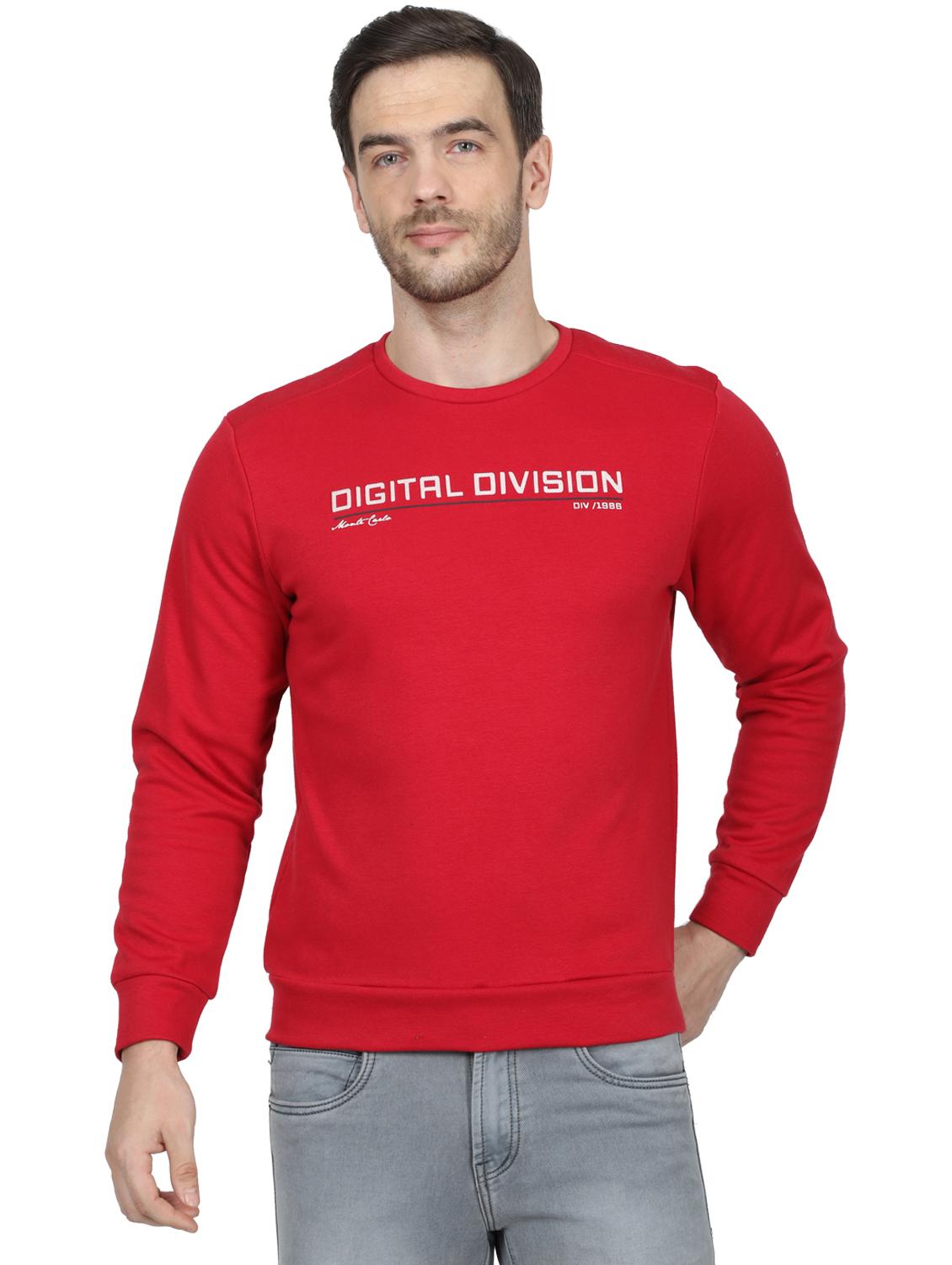 red chest print sweatshirt - 17512648 - Zoom Image - 1