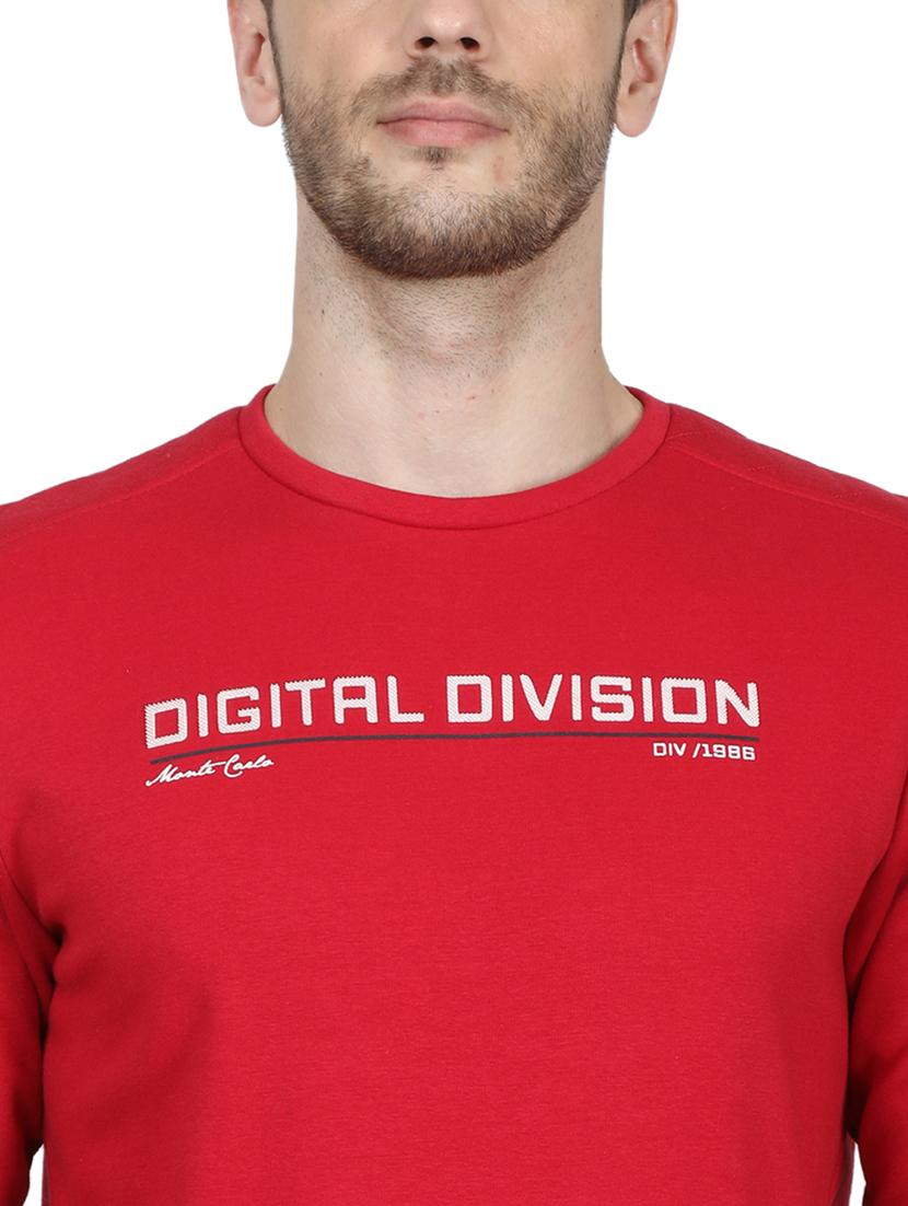 red chest print sweatshirt - 17512648 - Zoom Image - 5