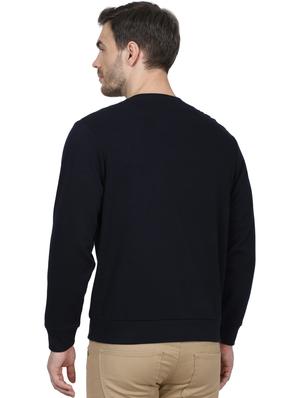 navy blue printed sweatshirt - 17512651 - Standard Image - 3