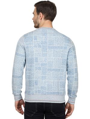 light blue printed sweatshirt - 17512674 - Standard Image - 3