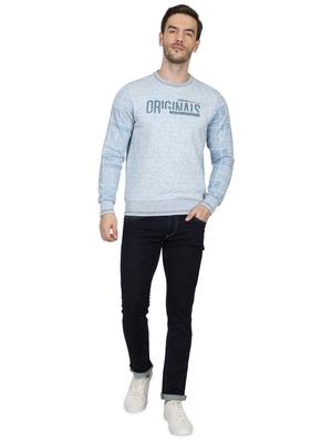 light blue printed sweatshirt - 17512674 - Standard Image - 4