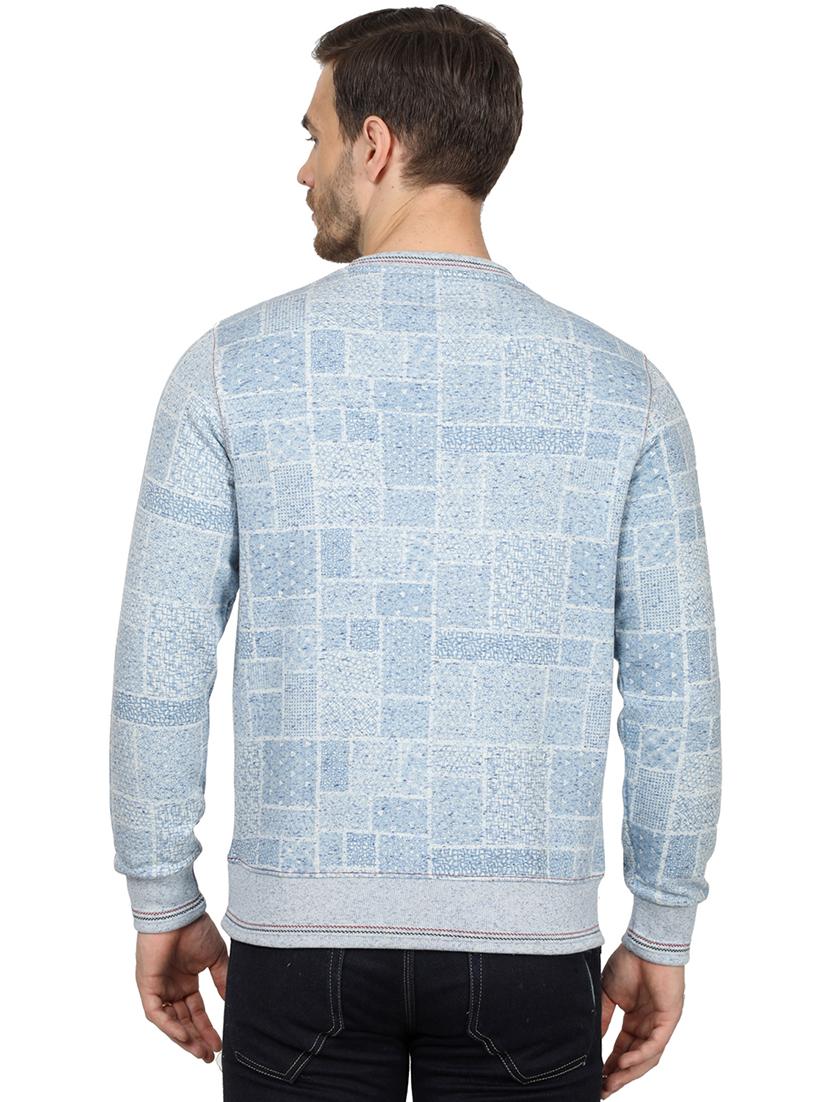 light blue printed sweatshirt - 17512674 - Zoom Image - 3