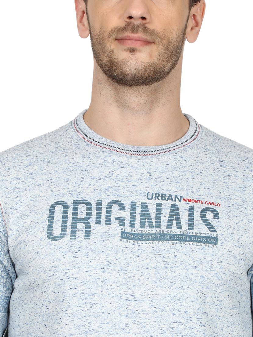 light blue printed sweatshirt - 17512674 - Zoom Image - 5