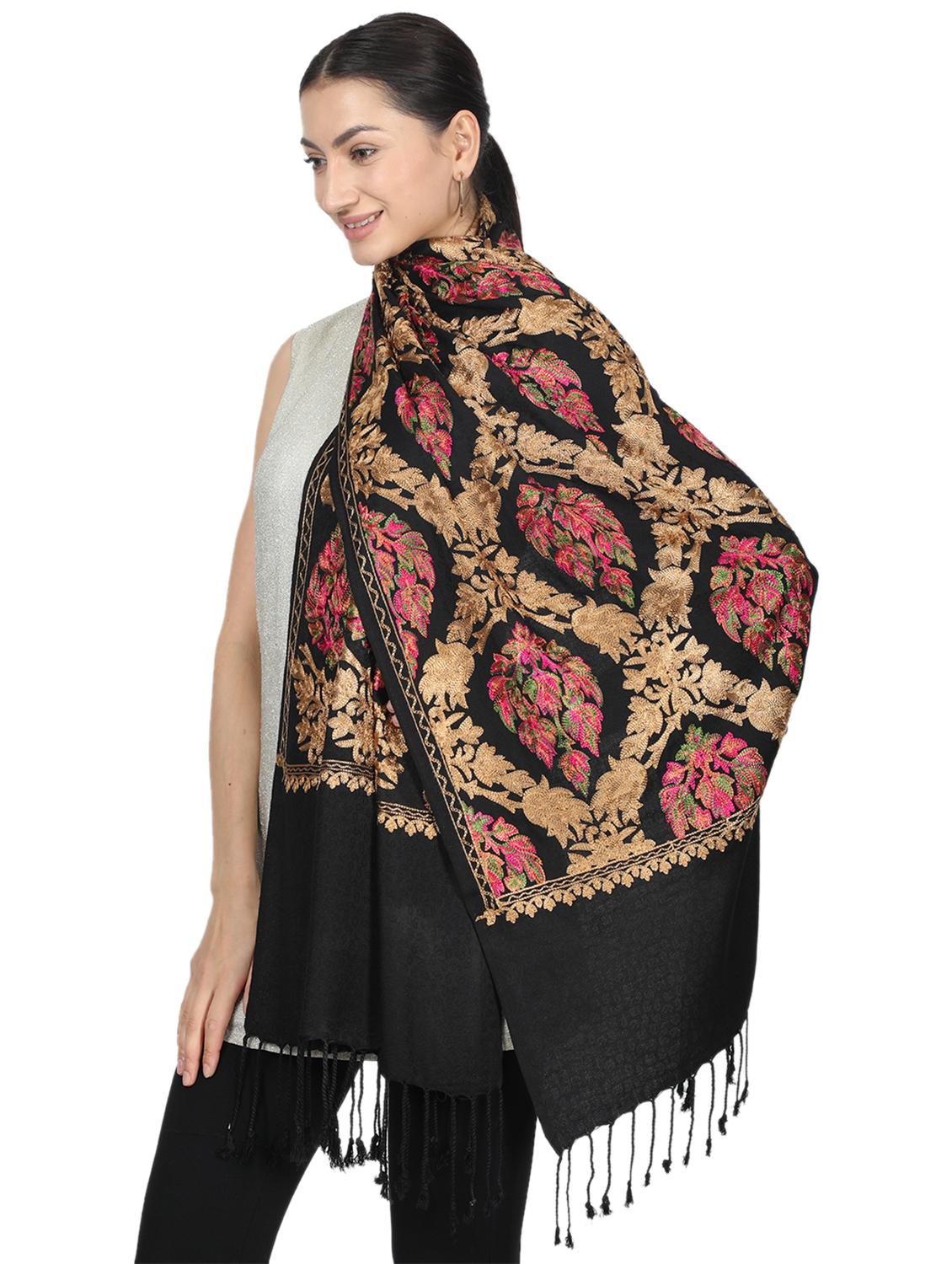embroidered cotton stole - 17512790 - Zoom Image - 2