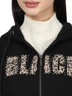 hooded neck printed jacket - 17512955 - Standard Image - 5