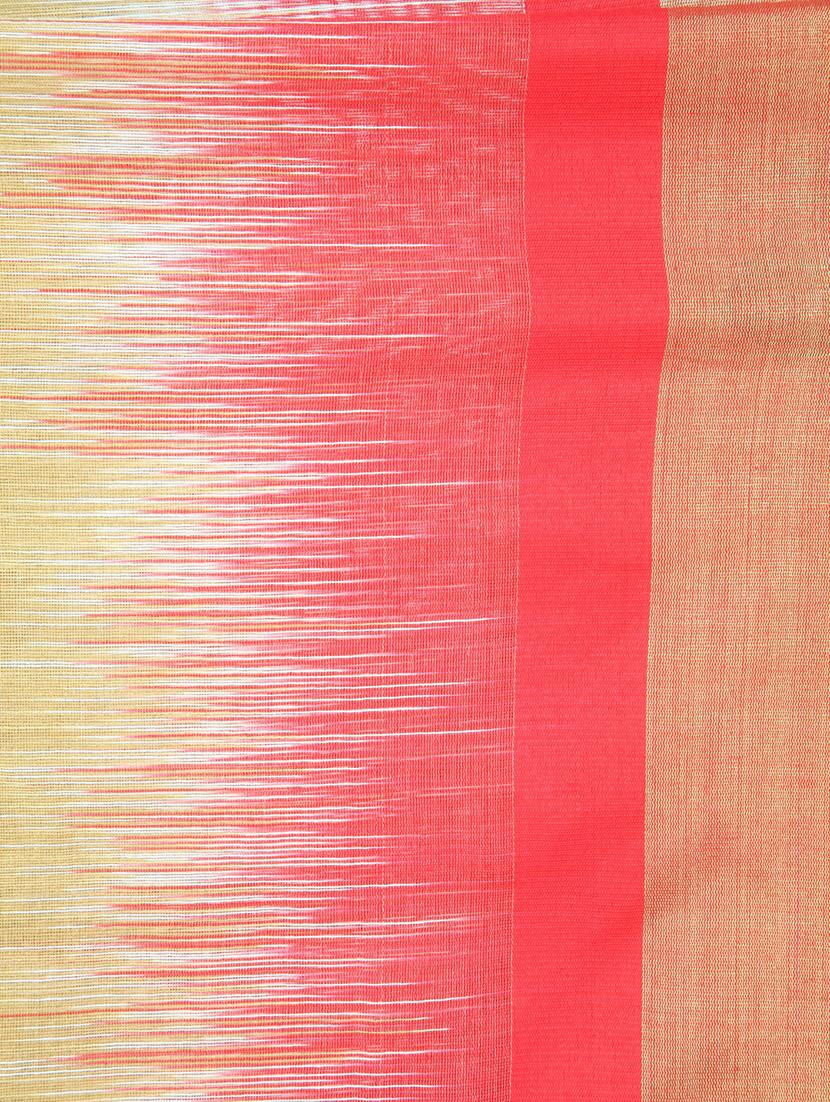 self design handloom saree with blouse - 17513422 - Zoom Image - 3