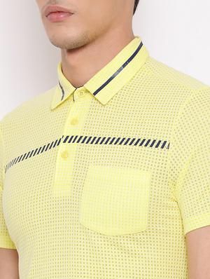yellow printed polo t-shirt - 17513523 - Standard Image - 5
