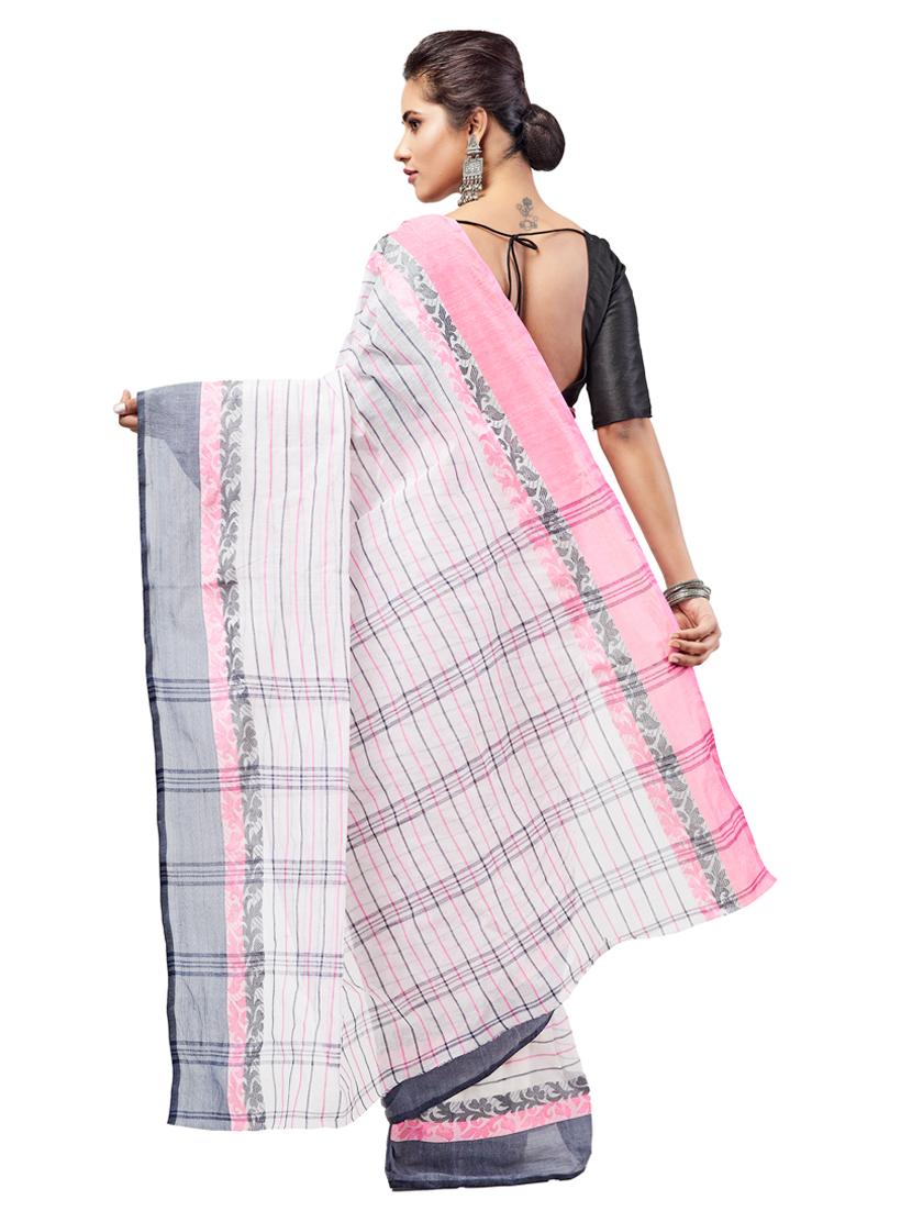 striped tant saree - 17513759 - Zoom Image - 2