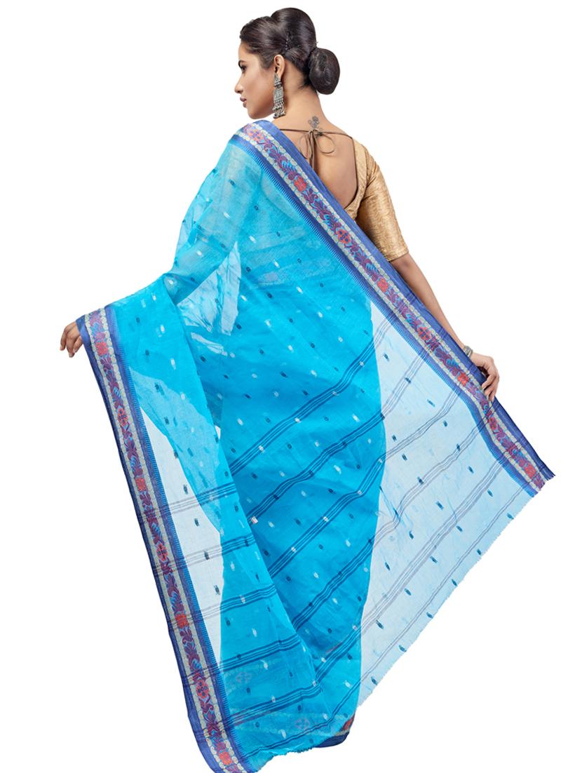 self design tant saree - 17513763 - Zoom Image - 2