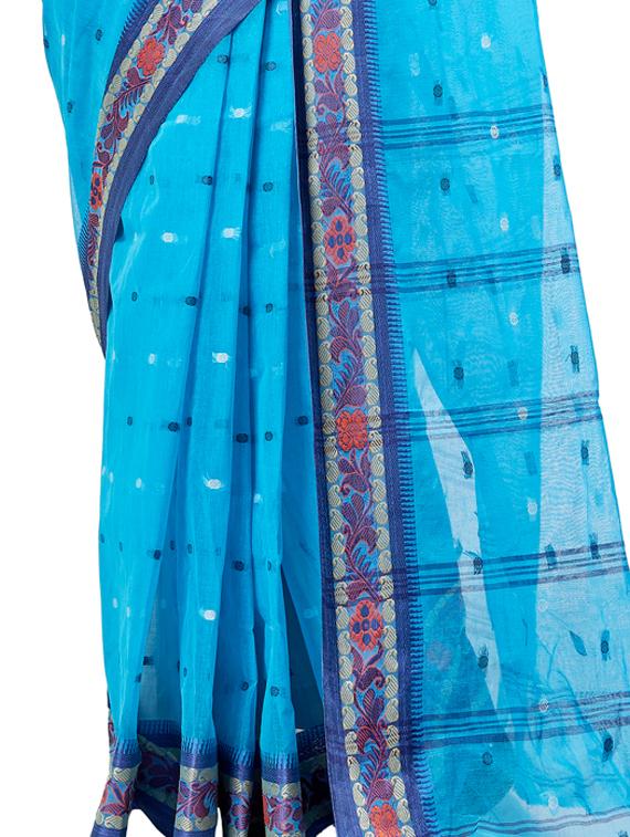 self design tant saree - 17513763 - Zoom Image - 3