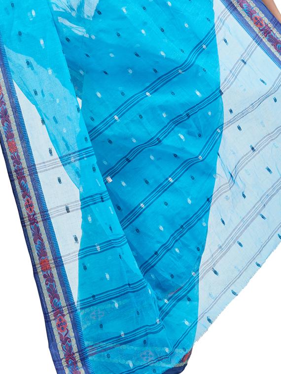self design tant saree - 17513763 - Zoom Image - 4