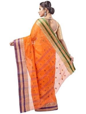 self design tant saree - 17513765 - Standard Image - 2