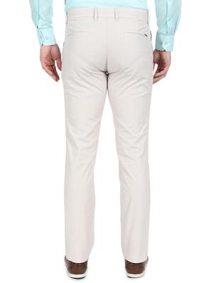 off white textured chinos - 17513805 - Standard Image - 3