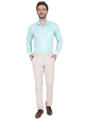 off white textured chinos - 17513805 - Standard Image - 4