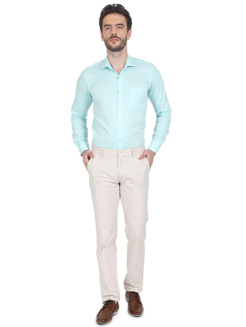 off white textured chinos - 17513805 - Zoom Image - 4
