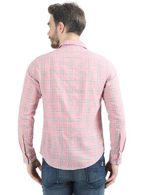 pink checkered casual shirt - 17513825 - Standard Image - 3