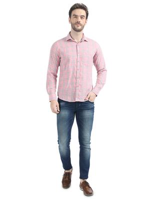 pink checkered casual shirt - 17513825 - Standard Image - 4