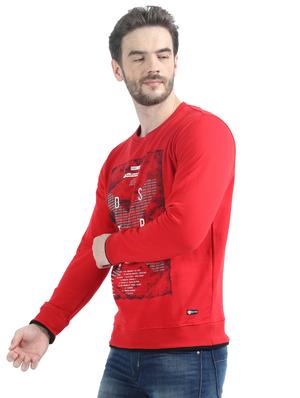 red printed casual sweatshirt - 17514036 - Standard Image - 2
