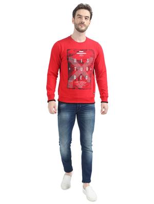 red printed casual sweatshirt - 17514036 - Standard Image - 4