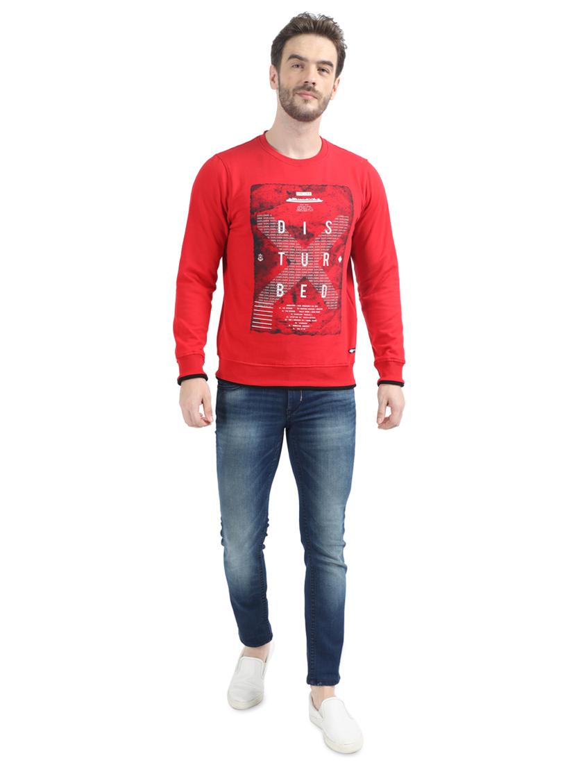 red printed casual sweatshirt - 17514036 - Zoom Image - 4