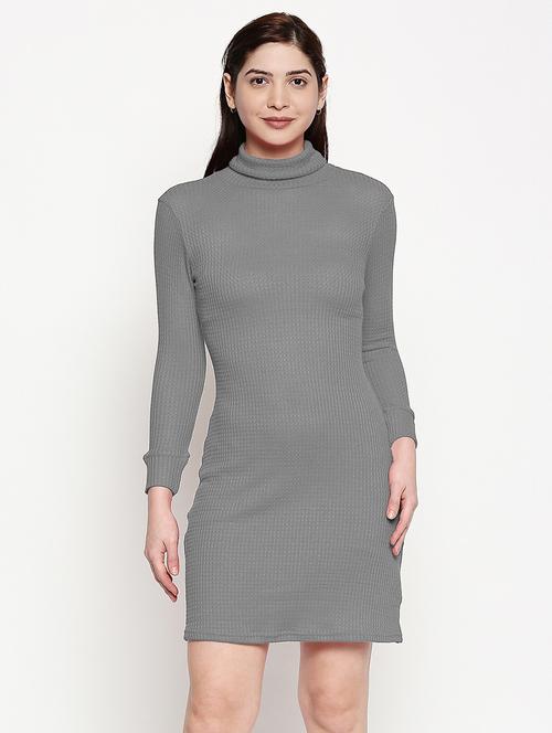 turtle neck bodycon dress - 17514213 - Standard Image - 1