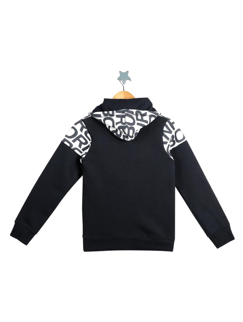 hooded neck printed sweatshirt - 17514288 - Zoom Image - 2