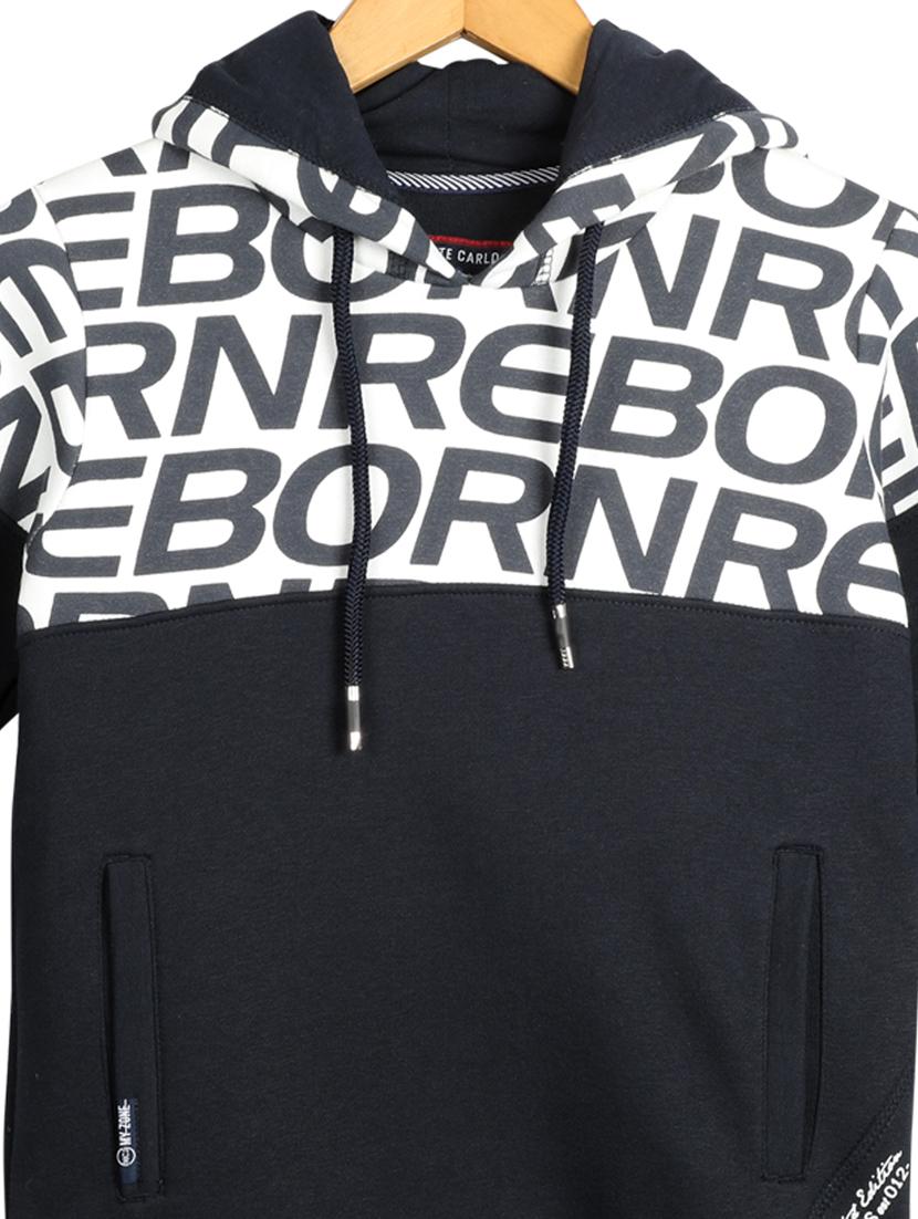 hooded neck printed sweatshirt - 17514288 - Zoom Image - 3