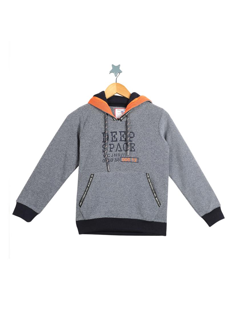 hooded neck printed sweatshirt - 17514292 - Zoom Image - 1