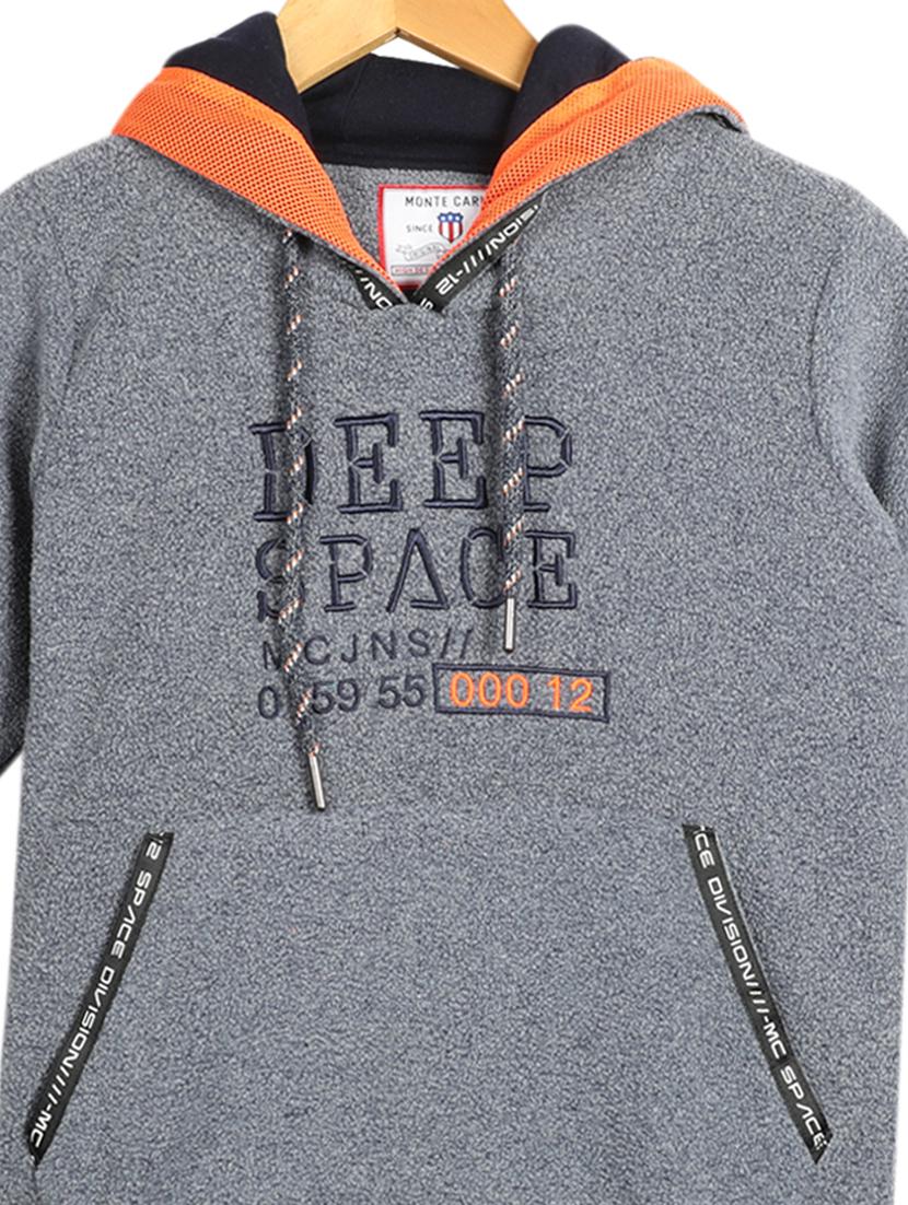 hooded neck printed sweatshirt - 17514292 - Zoom Image - 3