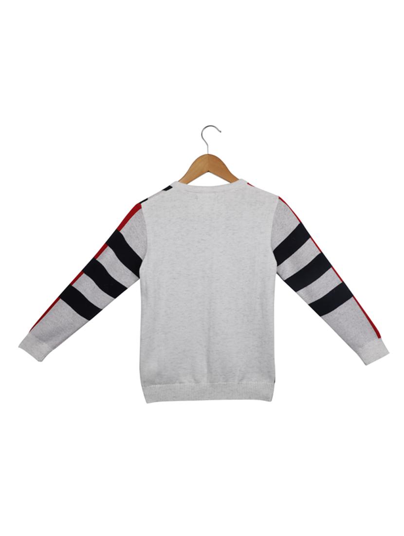 round neck printed sweater - 17514380 - Zoom Image - 2