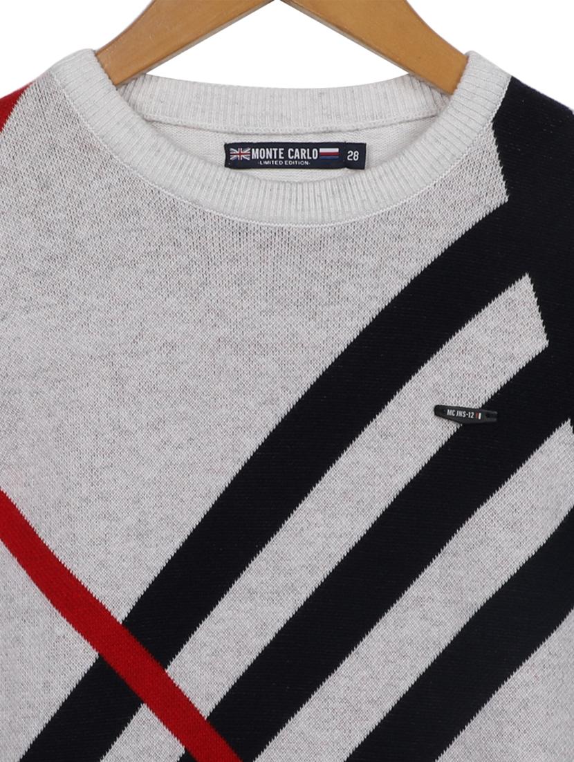round neck printed sweater - 17514380 - Zoom Image - 3