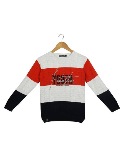 round neck printed sweater - 17514384 - Standard Image - 1