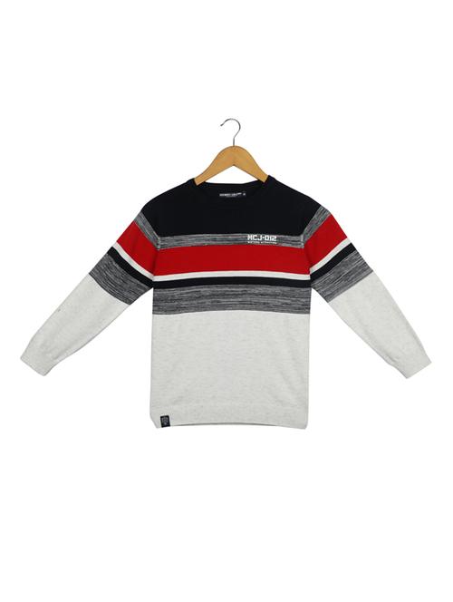 round neck printed sweater - 17514386 - Standard Image - 1