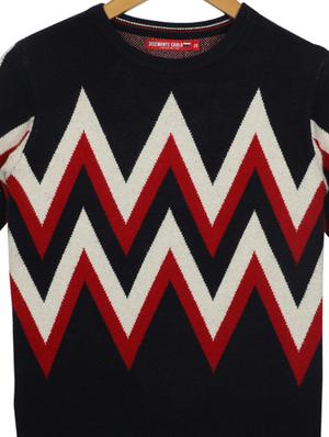 round neck printed sweater - 17514393 - Standard Image - 3
