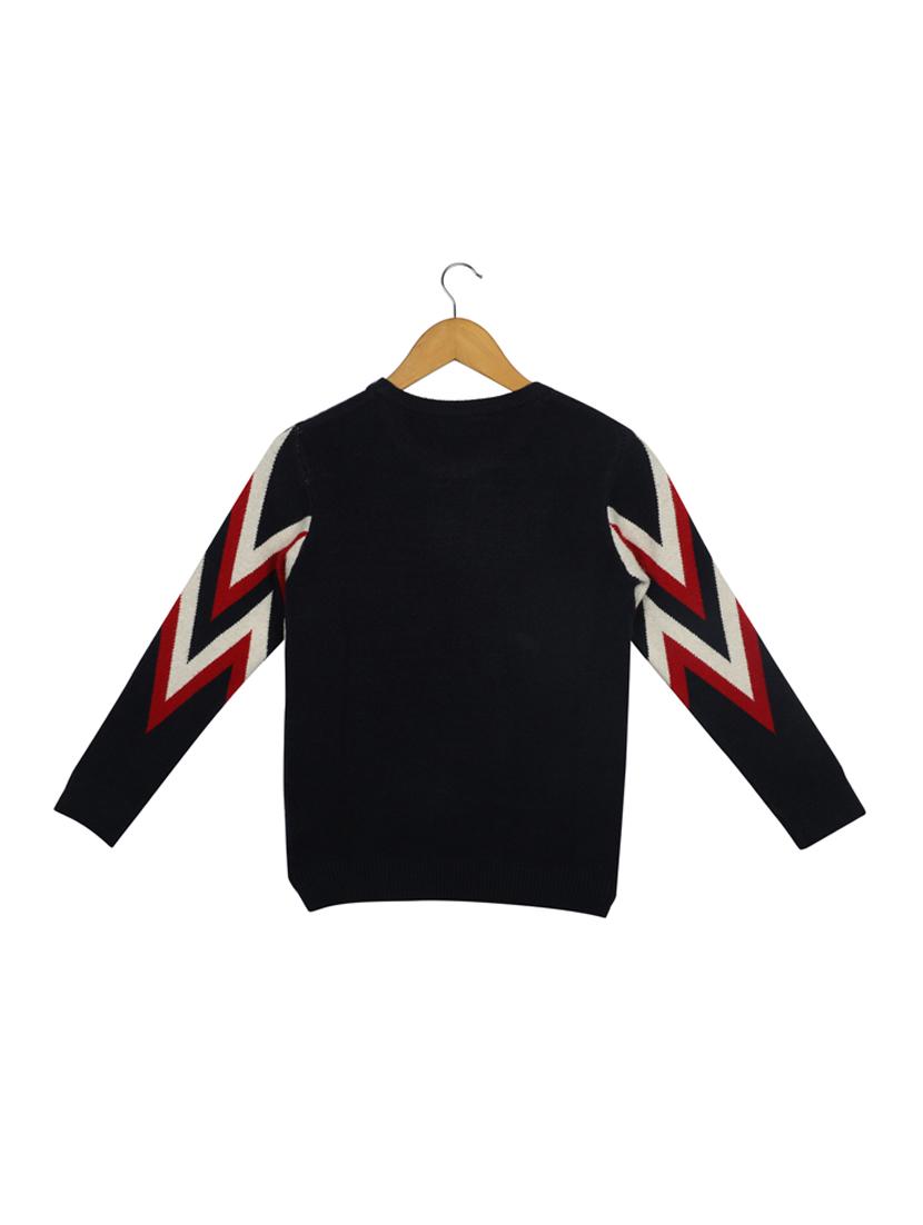 round neck printed sweater - 17514393 - Zoom Image - 2