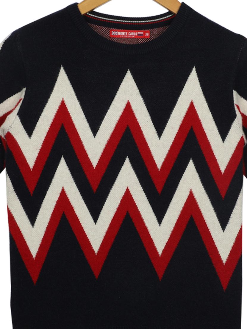 round neck printed sweater - 17514393 - Zoom Image - 3