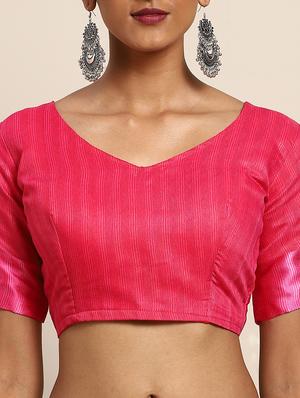 floral printed saree with blouse - 17514681 - Standard Image - 3