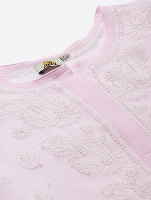 chikankari straight kurta - 17514761 - Standard Image - 5