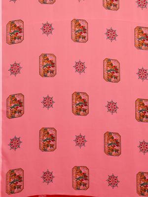 printed woven saree with blouse - 17514777 - Standard Image - 4