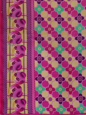 printed woven saree with blouse - 17514846 - Standard Image - 5