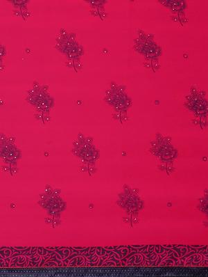printed woven saree with blouse - 17514868 - Standard Image - 5