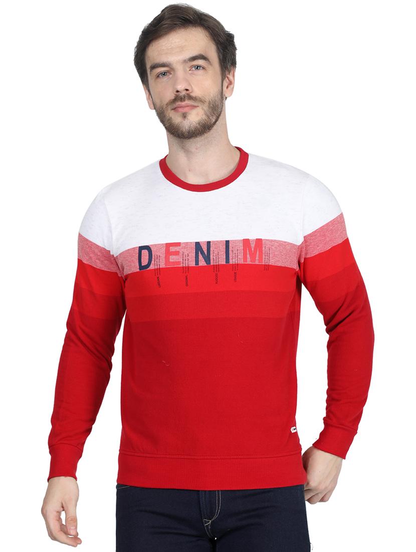 red printed sweatshirt - 17514960 - Zoom Image - 1