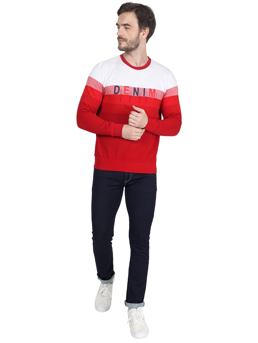 red printed sweatshirt - 17514960 - Zoom Image - 4