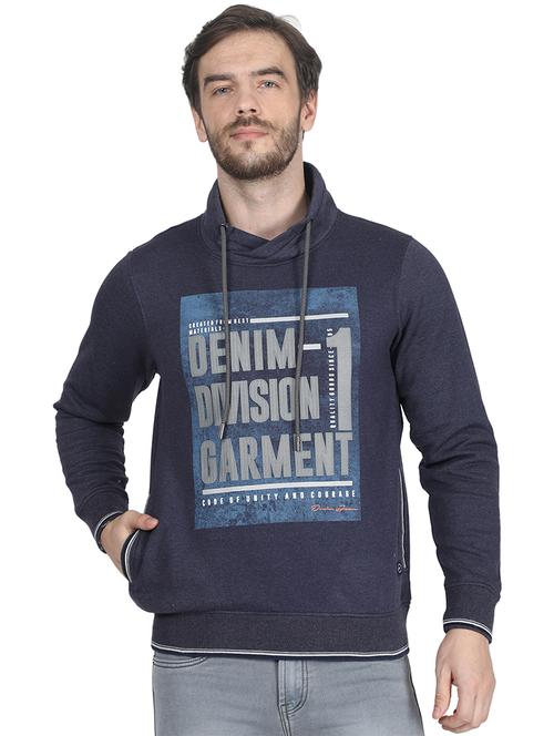 blue printed sweatshirt - 17514964 - Standard Image - 1