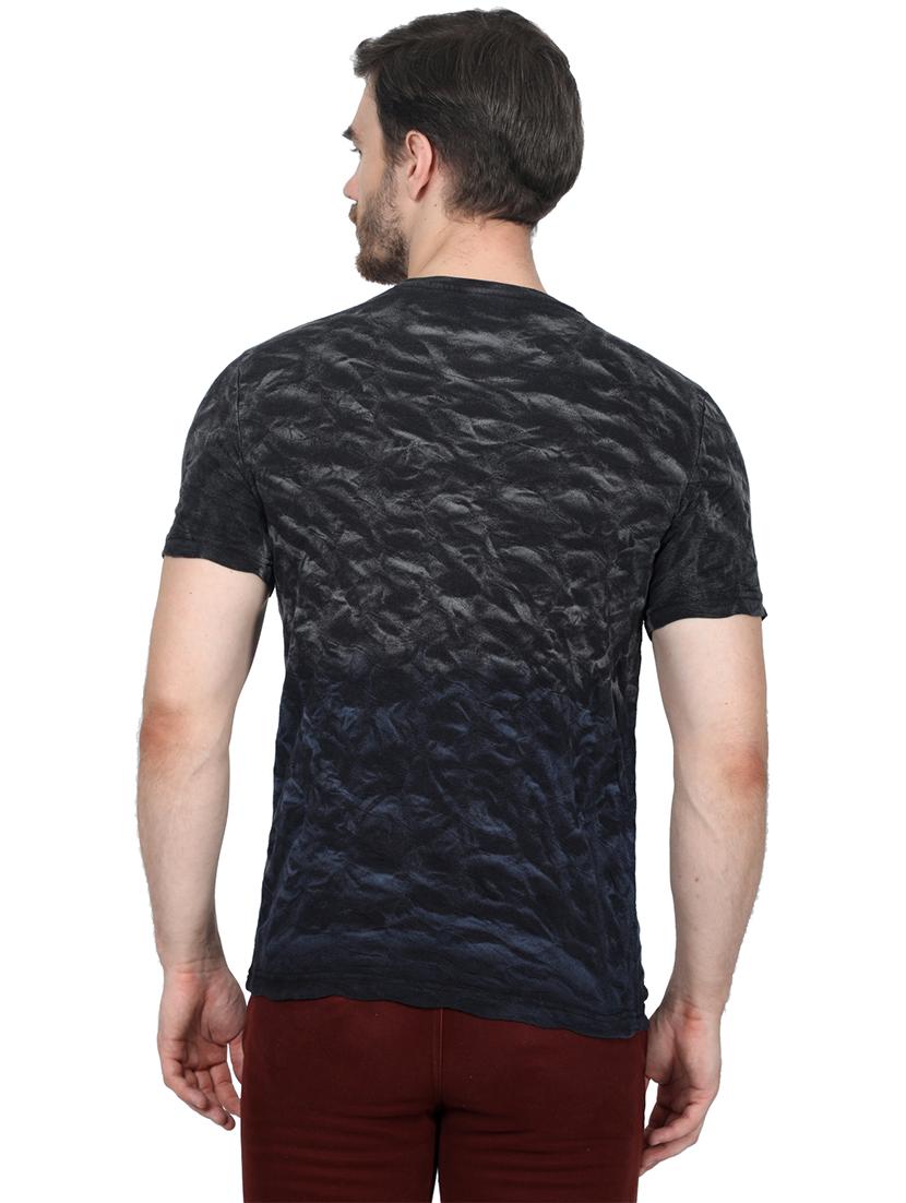 navy blue printed t-shirt - 17514989 - Zoom Image - 4