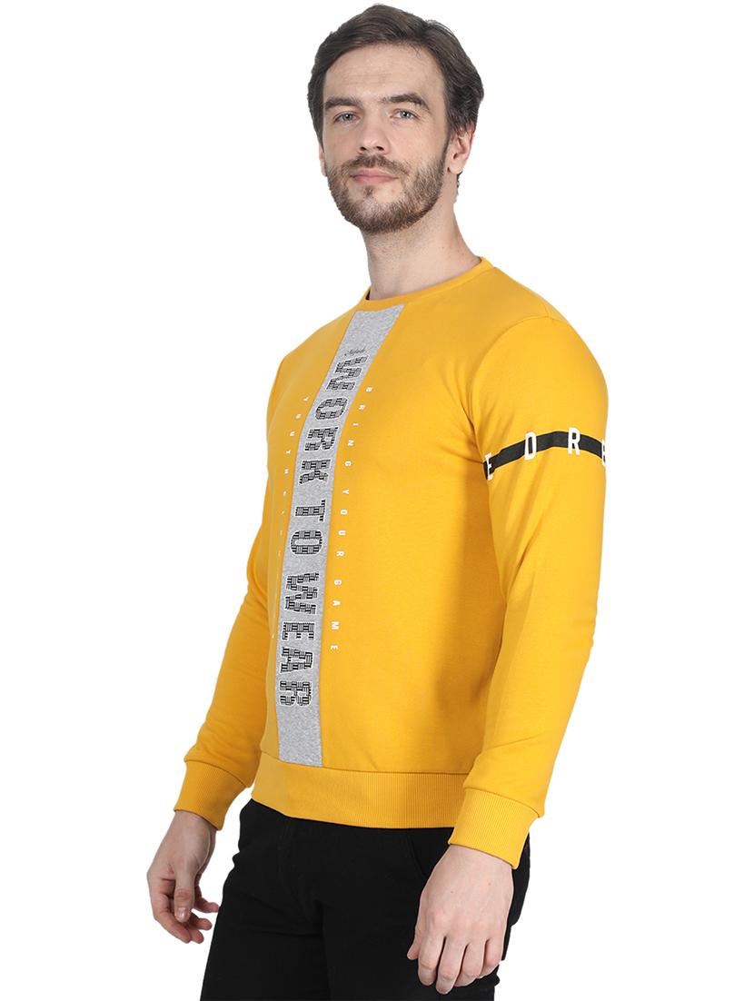 yellow printed sweatshirt - 17514999 - Zoom Image - 2
