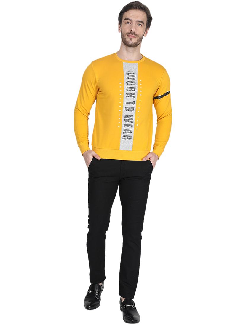 yellow printed sweatshirt - 17514999 - Zoom Image - 5