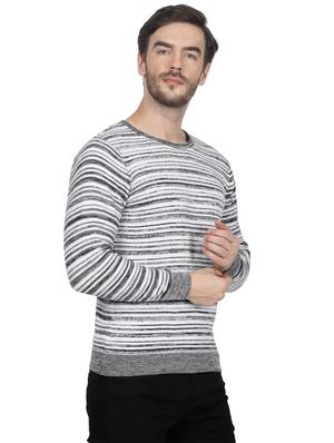 grey striped pullover - 17515065 - Standard Image - 3