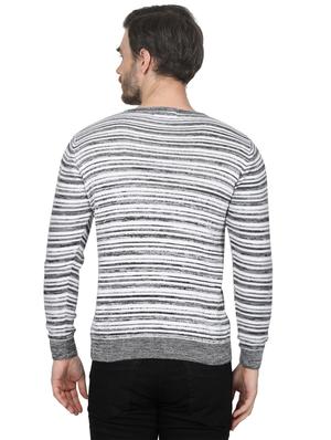 grey striped pullover - 17515065 - Standard Image - 4