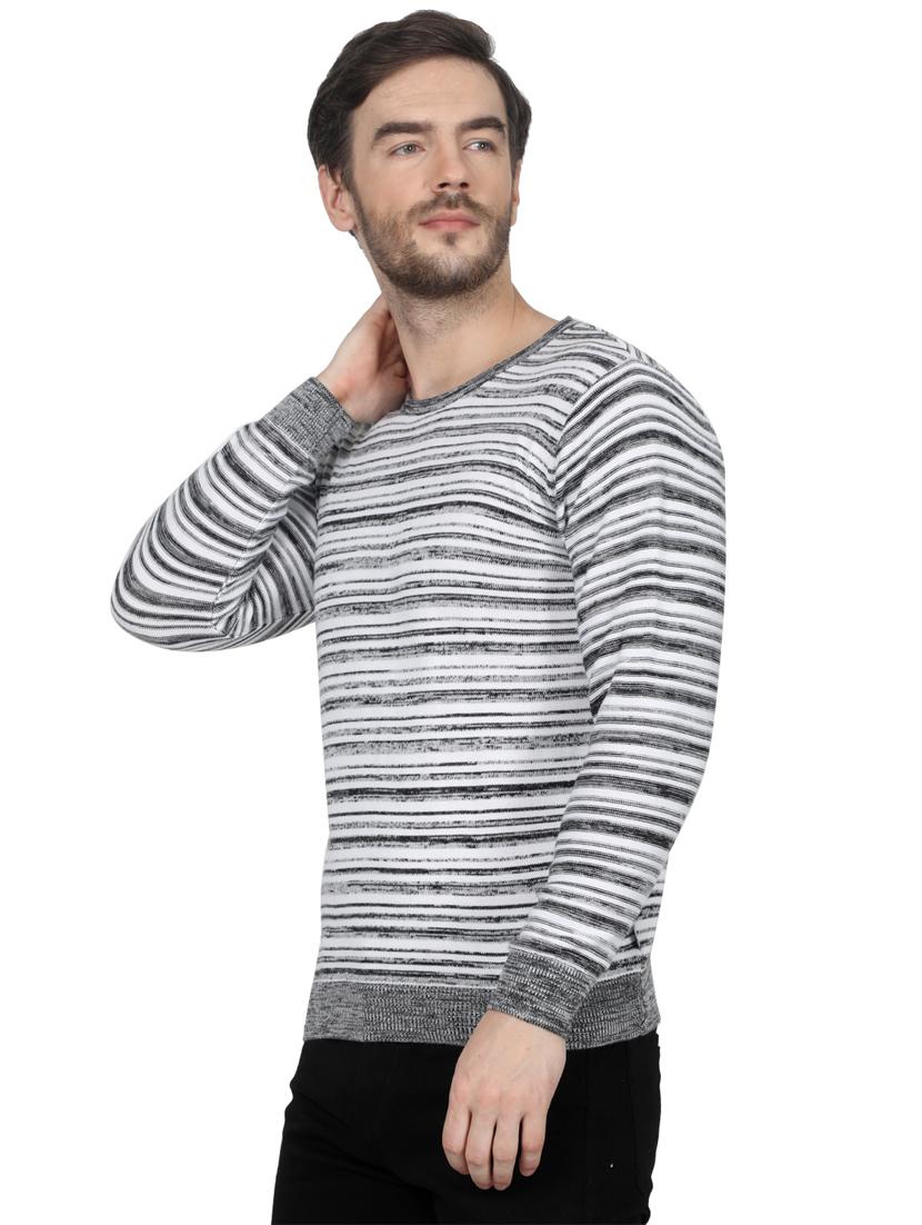 grey striped pullover - 17515065 - Zoom Image - 2